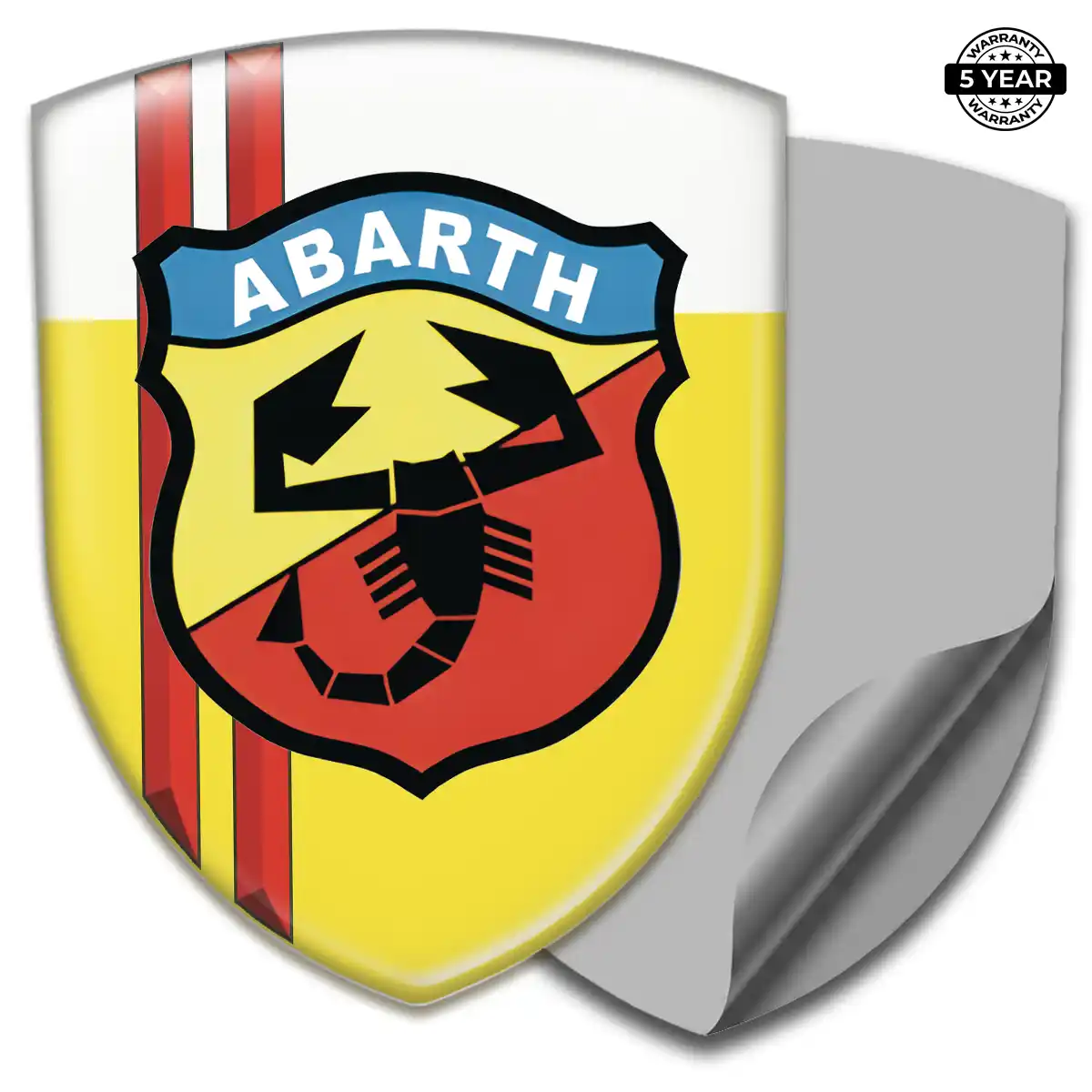 Abarth Automotive Emblem Sticker Sleek Style