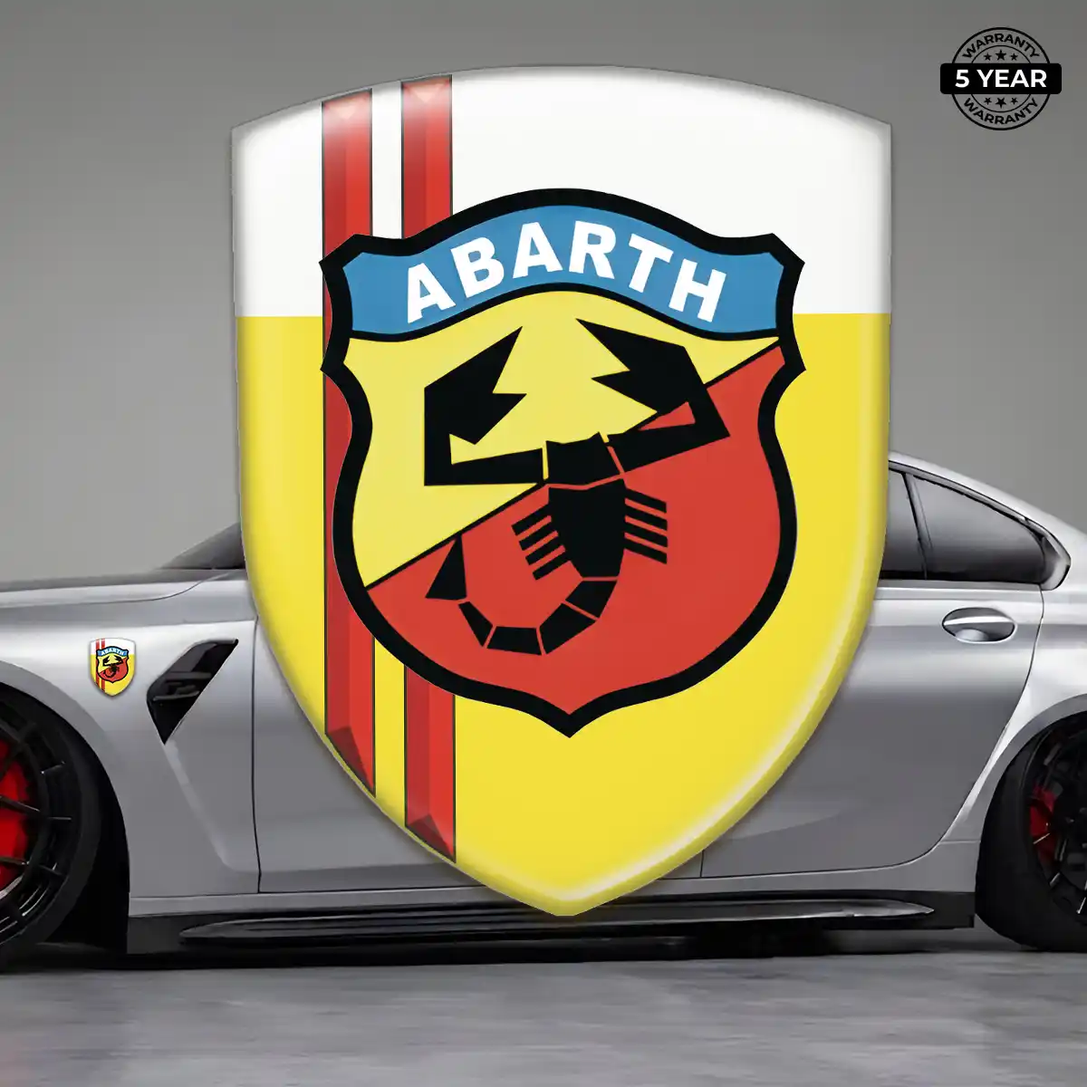 Abarth Automotive Emblem Sticker Sleek Style
