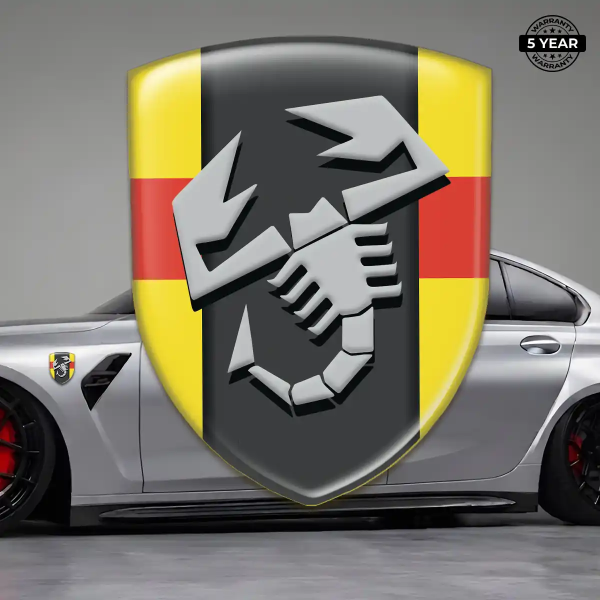 Abarth Automotive Emblem Sticker Street Tuning