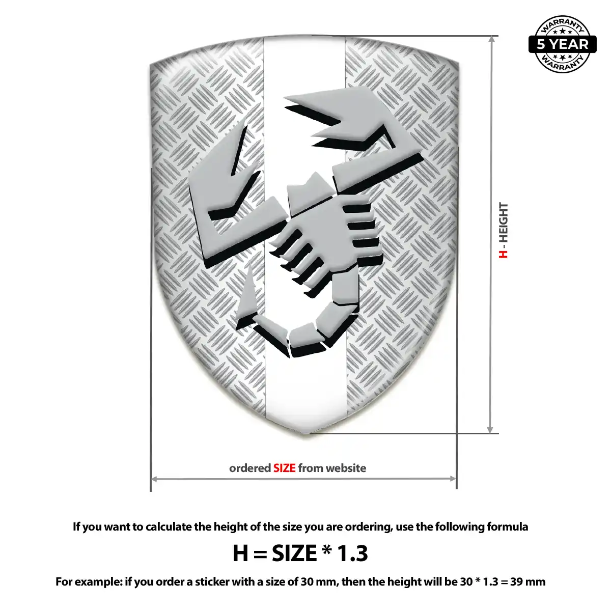 Abarth Automotive Emblem Sticker Superior Craft