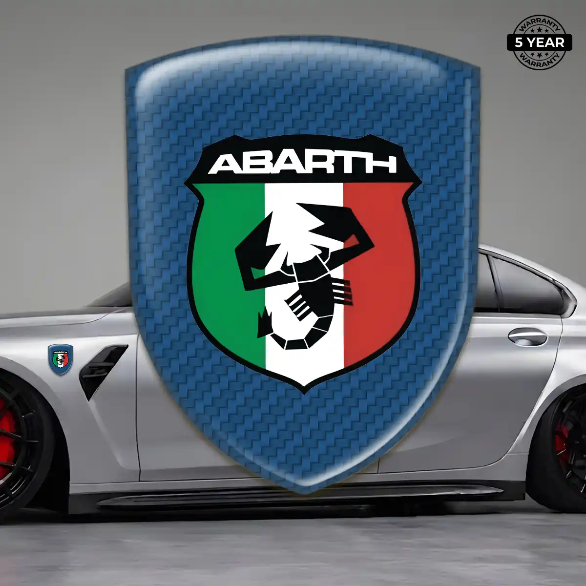 Abarth Automotive Logo Sticker Cabin Style