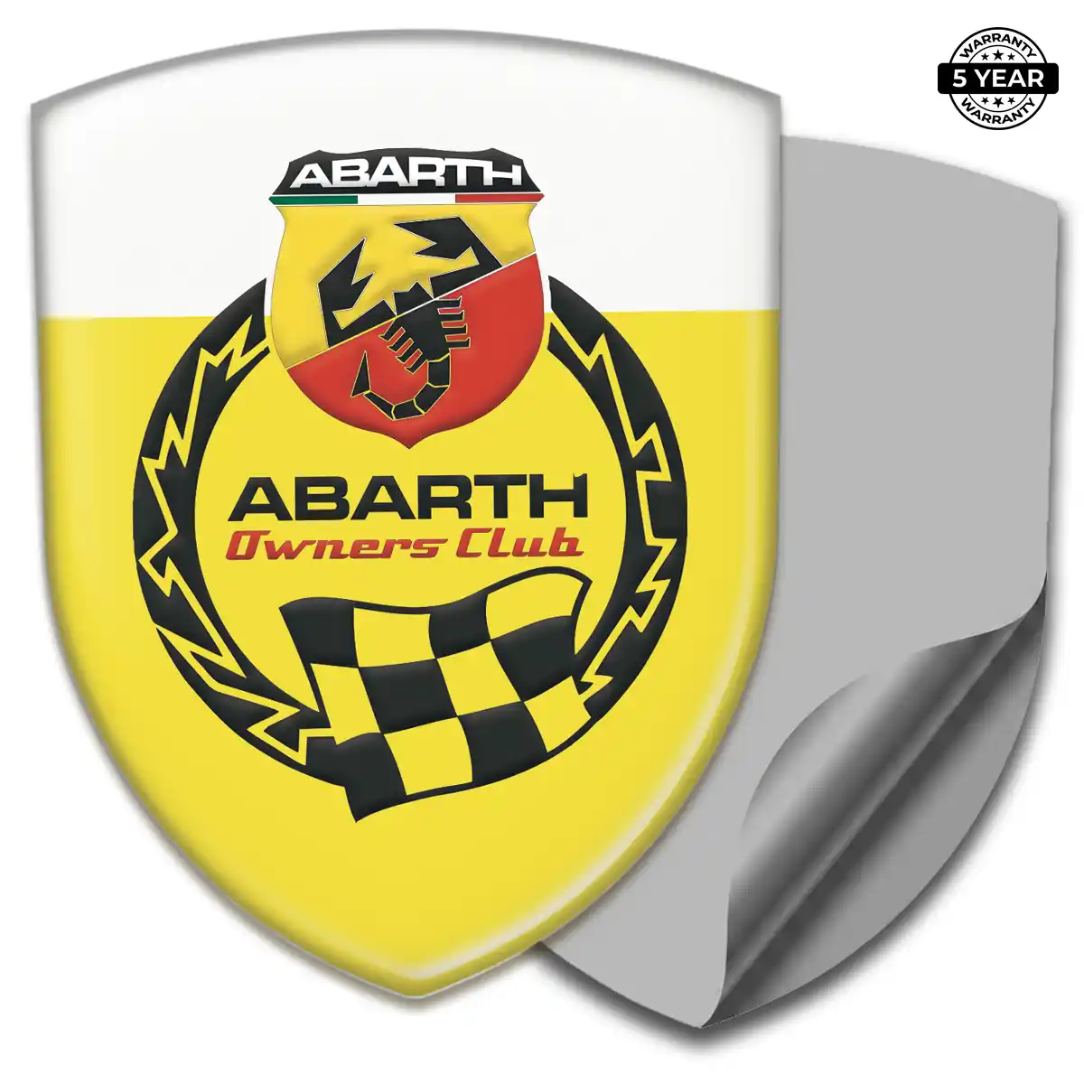Abarth Automotive Logo Sticker Elite Finish