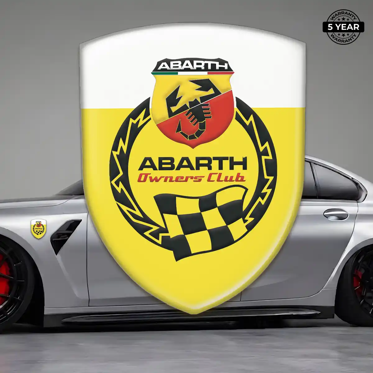 Abarth Automotive Logo Sticker Elite Finish
