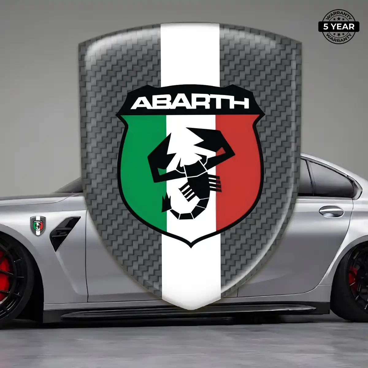 Abarth Automotive Logo Sticker Exclusive Series