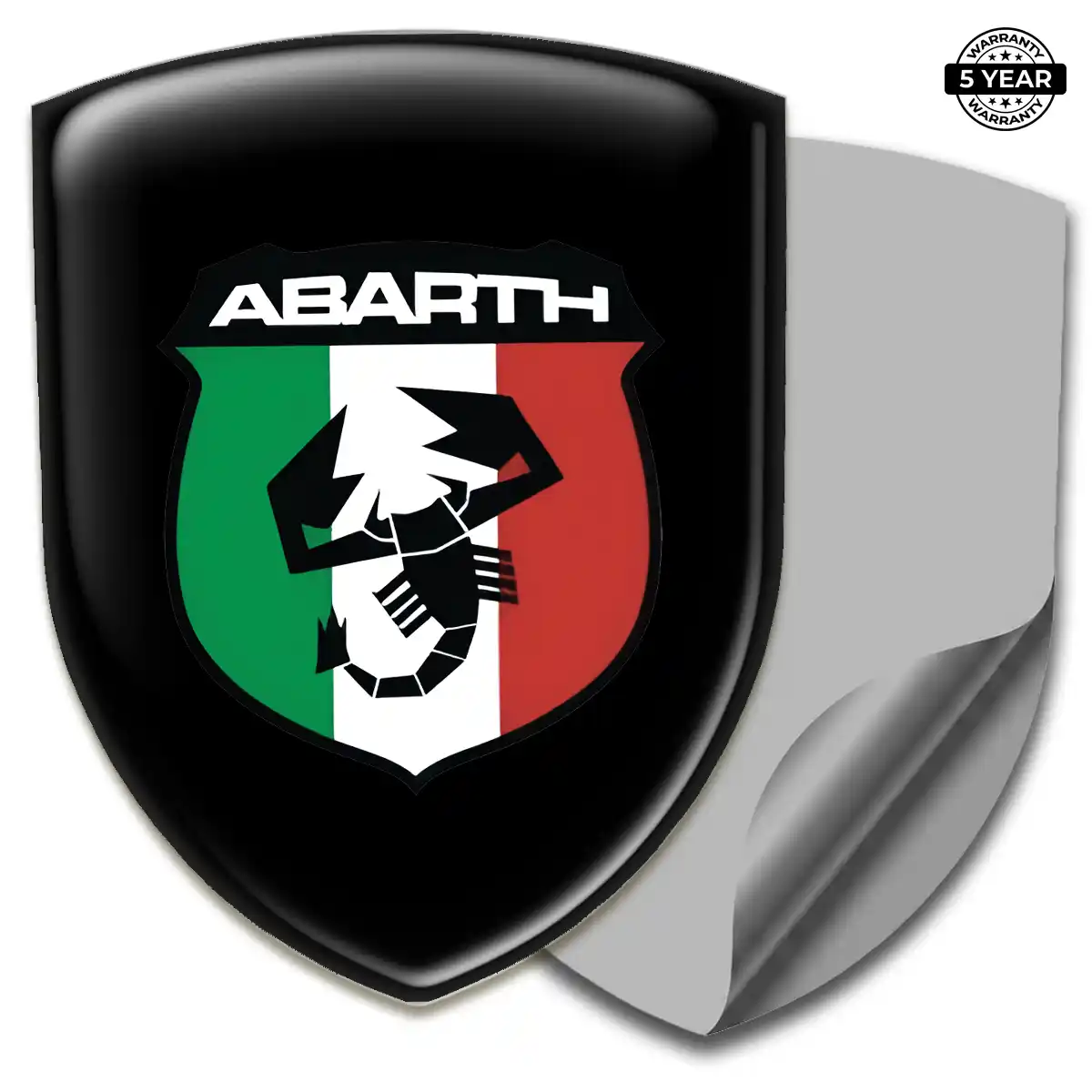 Abarth Automotive Logo Sticker Interior Elegance