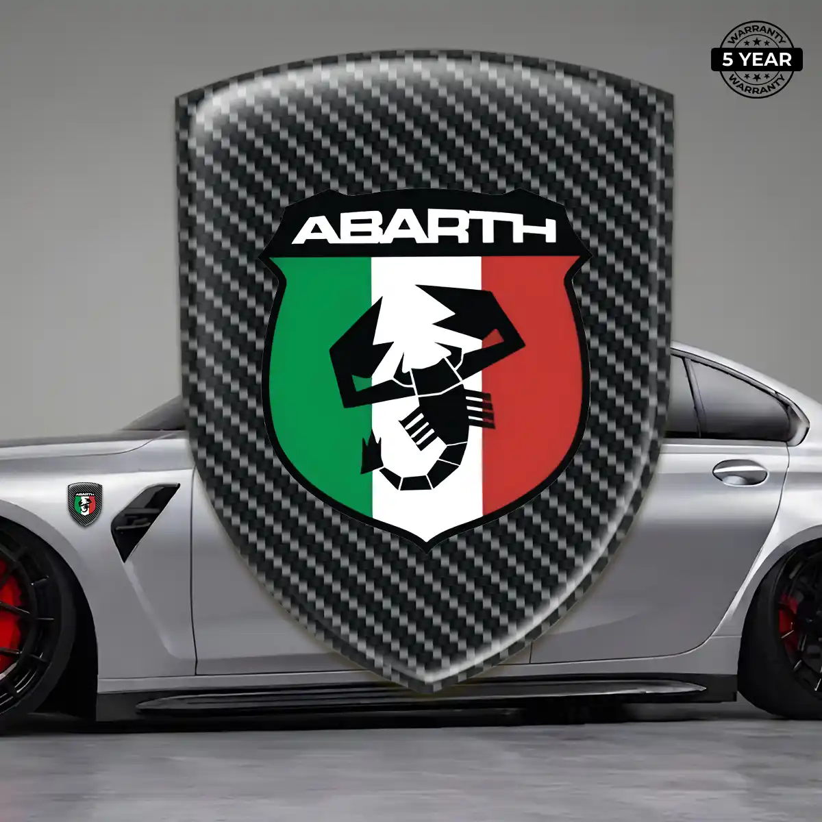 Abarth Automotive Logo Sticker Interior Luxe