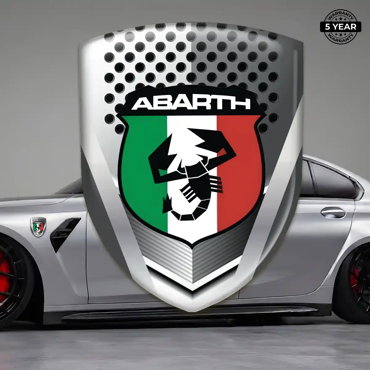 Abarth Automotive Logo Sticker Outer Style