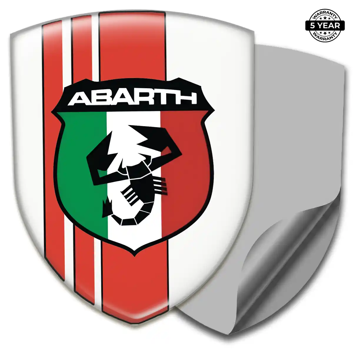 Abarth Automotive Logo Sticker Premium Dome