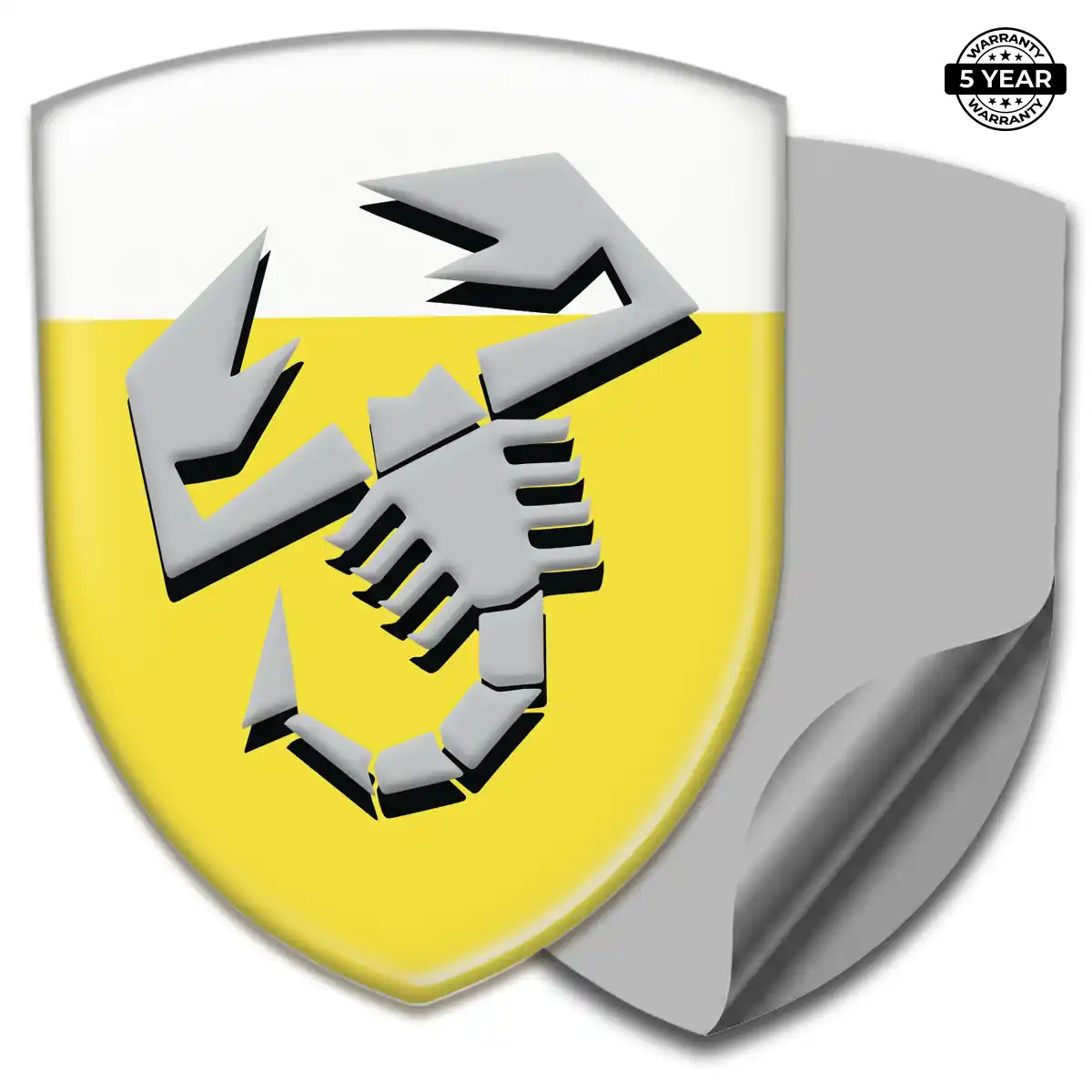 Abarth Automotive Logo Sticker Refined Design