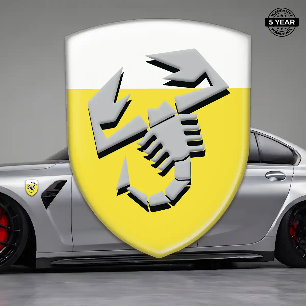Abarth Automotive Logo Sticker Refined Design
