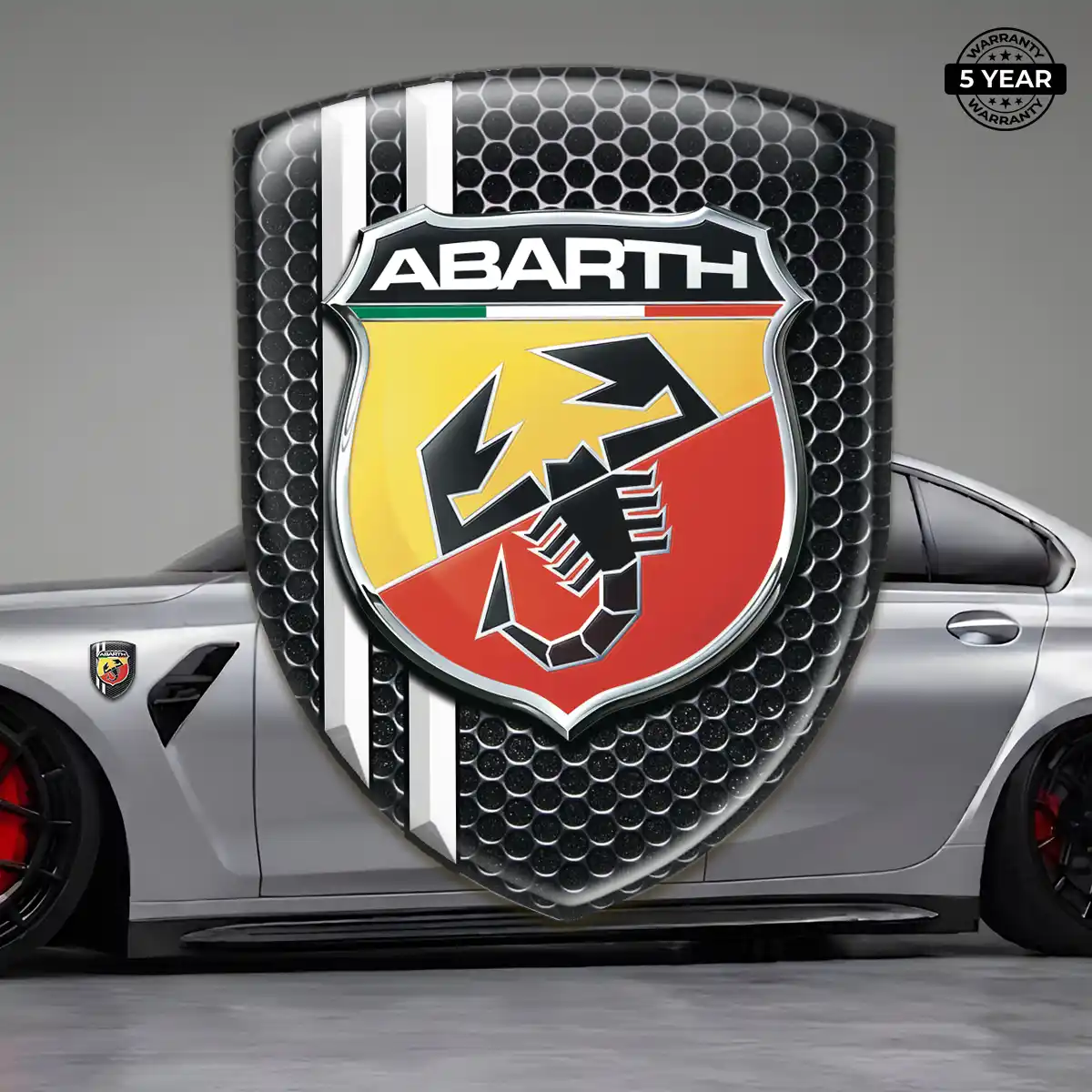 Abarth Automotive Logo Sticker Resin Elite