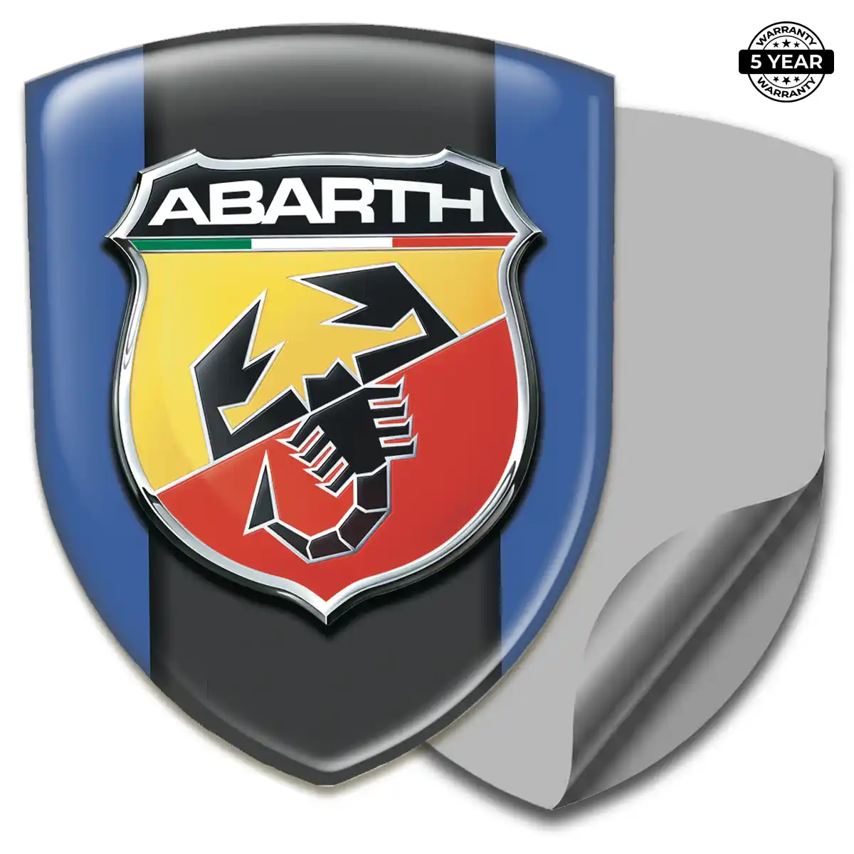 Abarth Automotive Logo Sticker Resin Luxe