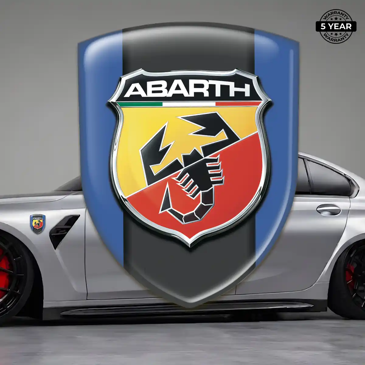 Abarth Automotive Logo Sticker Resin Luxe