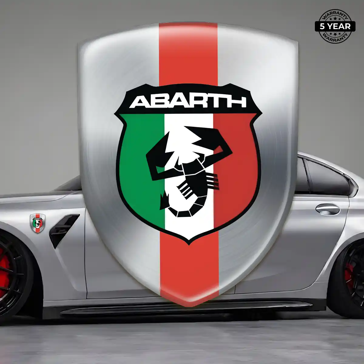 Abarth Automotive Logo Sticker Signature Grade