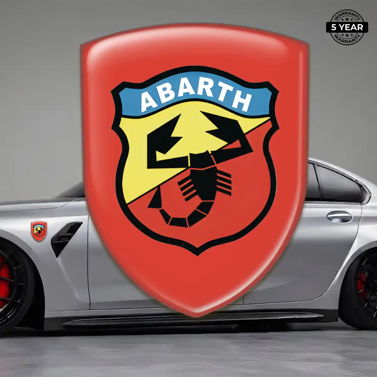 Abarth Automotive Logo Sticker Sleek Style