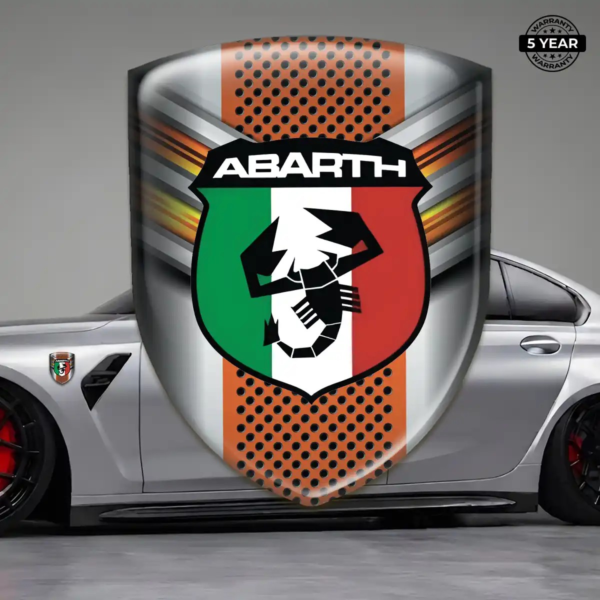 Abarth Automotive Resin Decal Auto Tuning