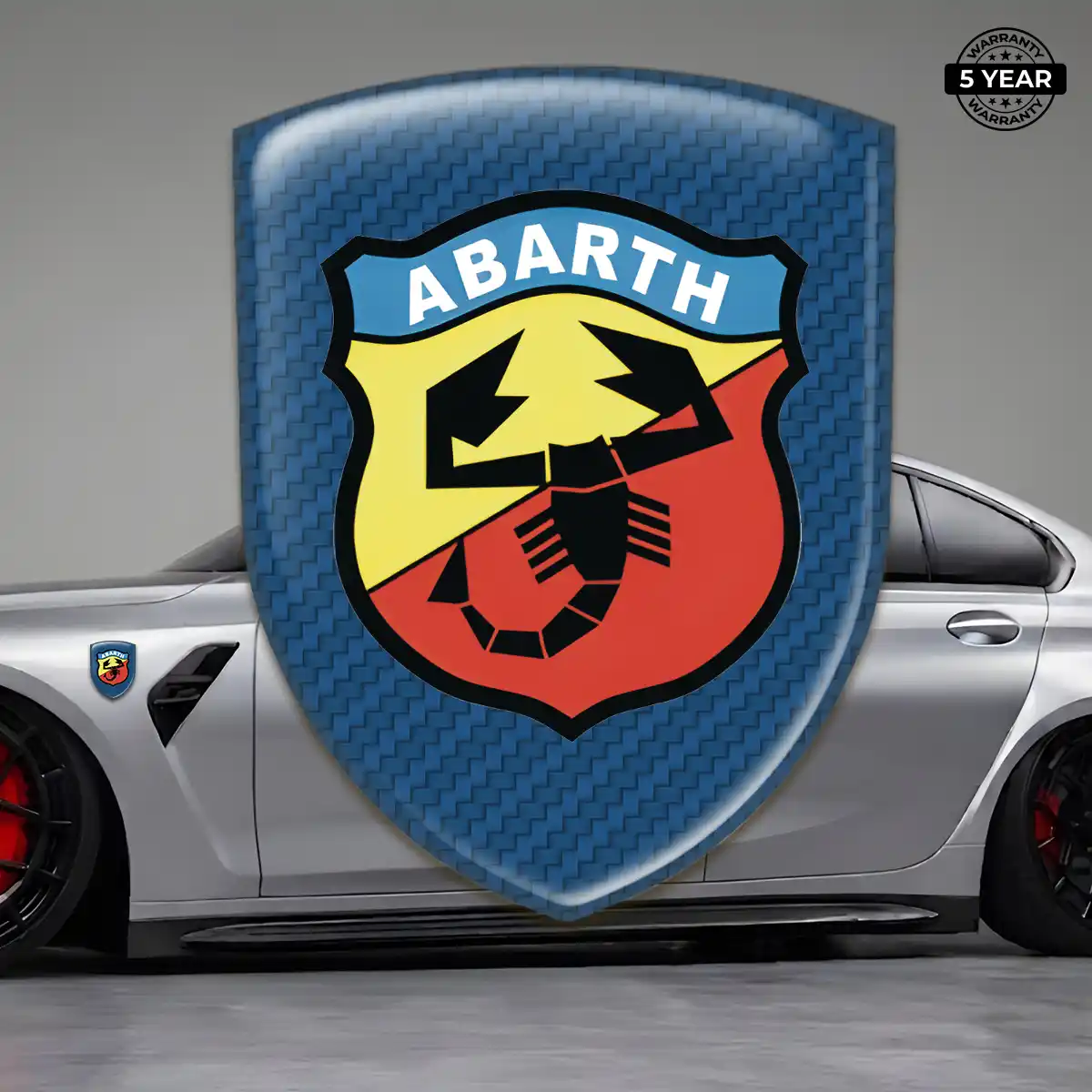 Abarth Automotive Resin Decal Outer Style
