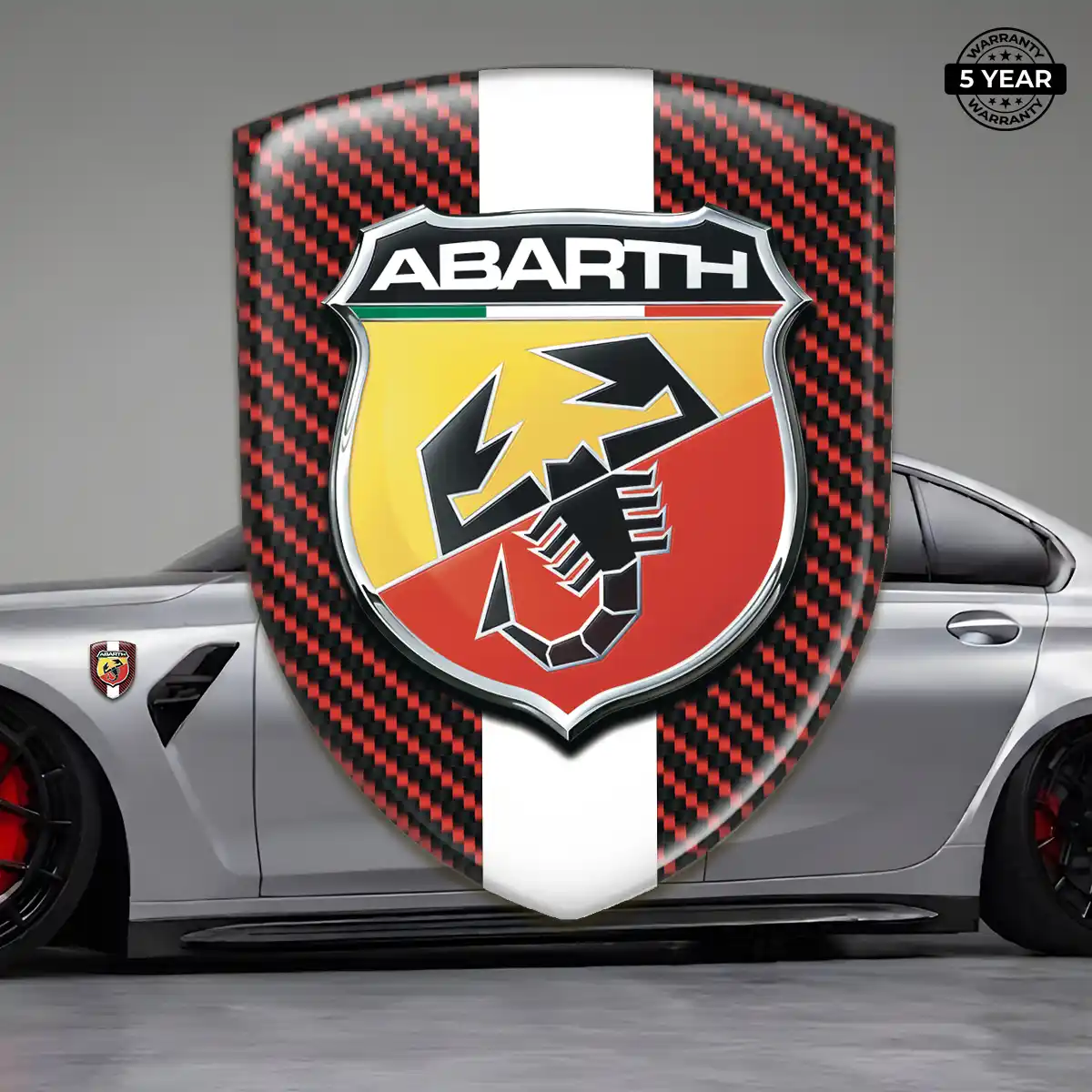 Abarth Automotive Resin Decal Prime Quality