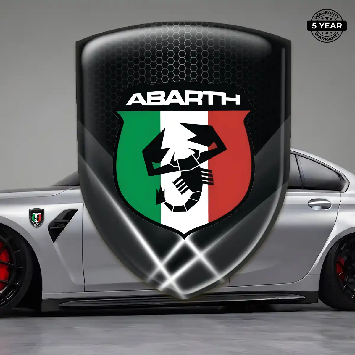 Abarth Automotive Resin Decal Resin Luxe