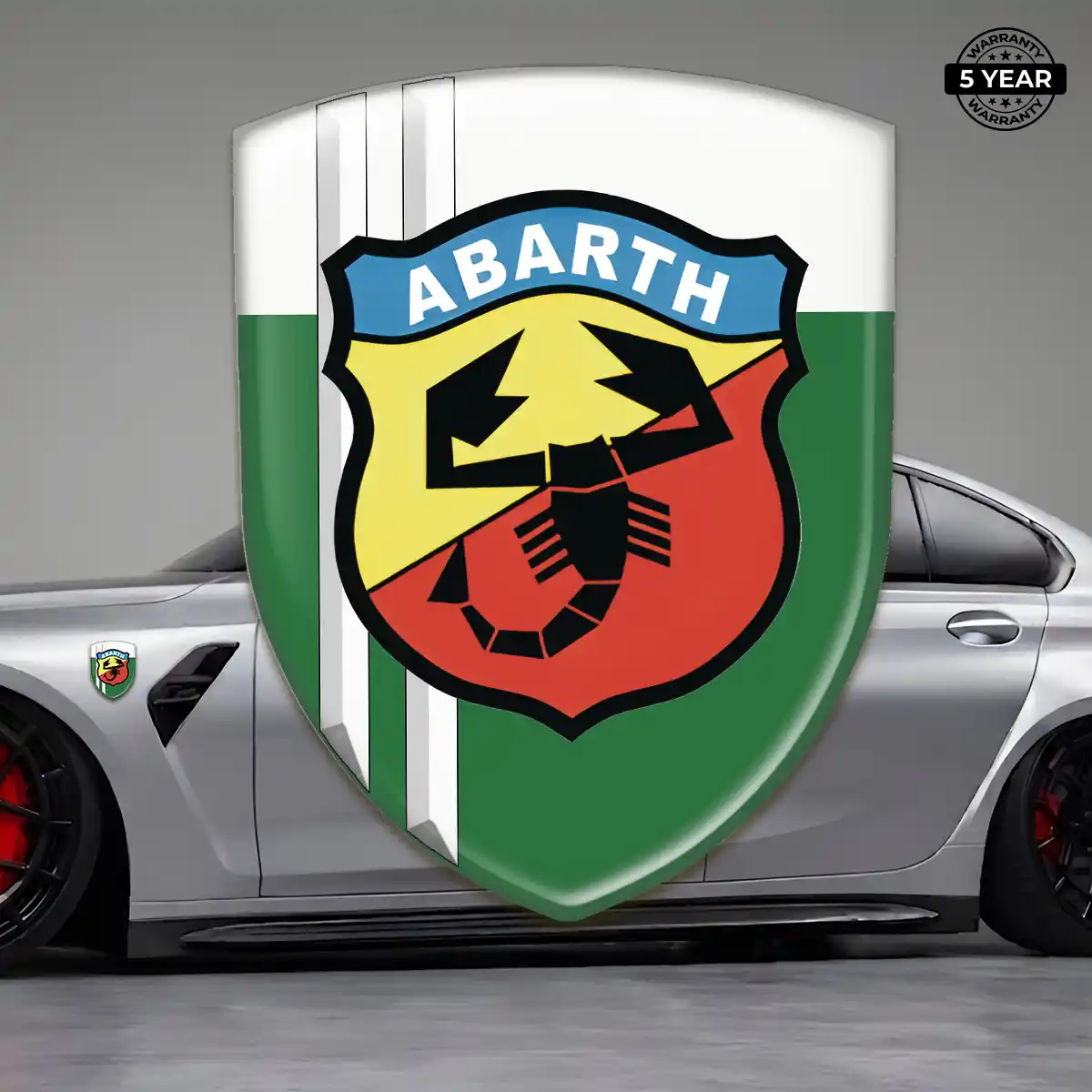 Abarth Automotive Resin Decal Sleek Style
