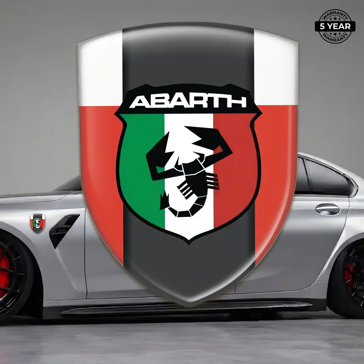 Abarth Automotive Resin Decal Sport Tuning