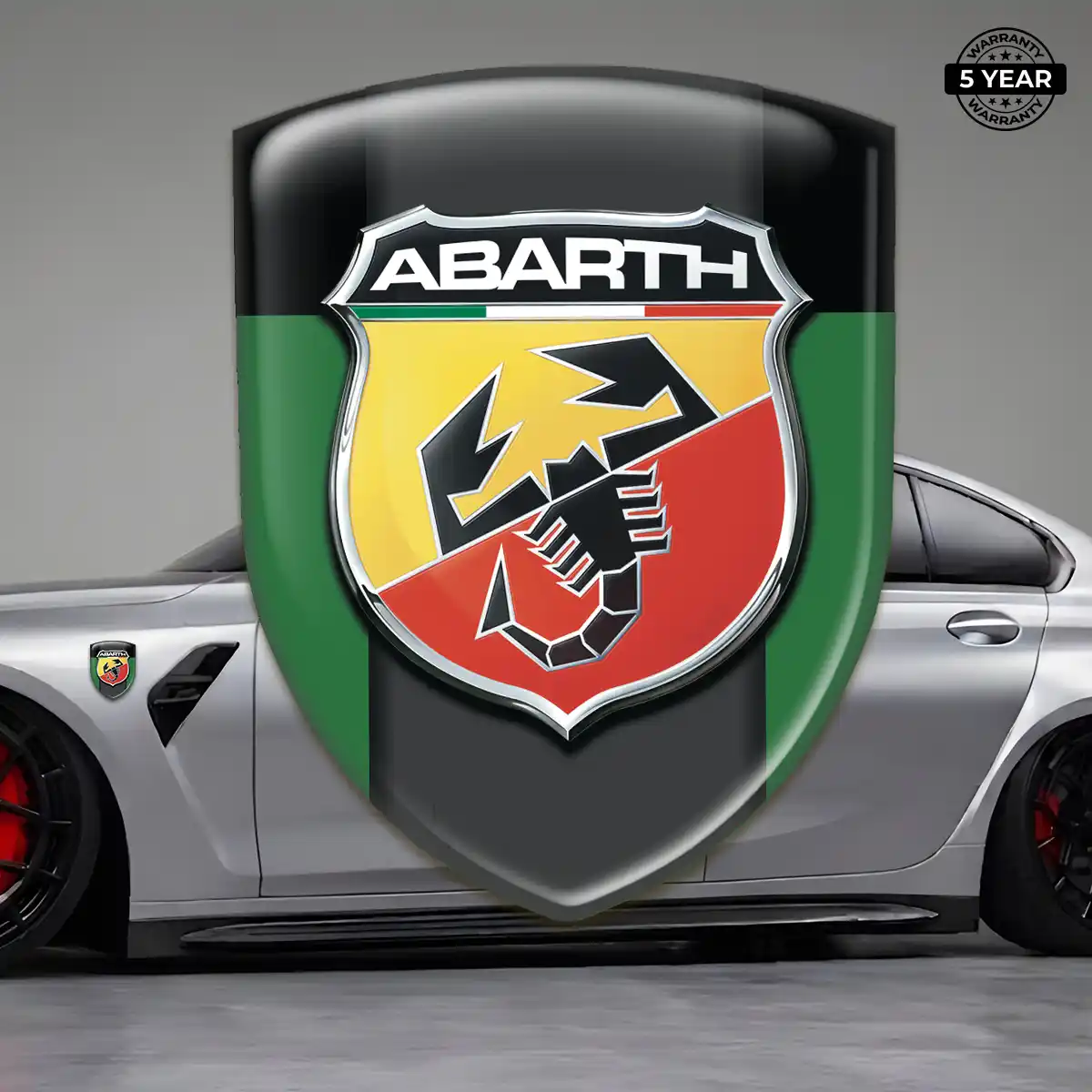 Abarth Automotive Resin Decal Street Tuning