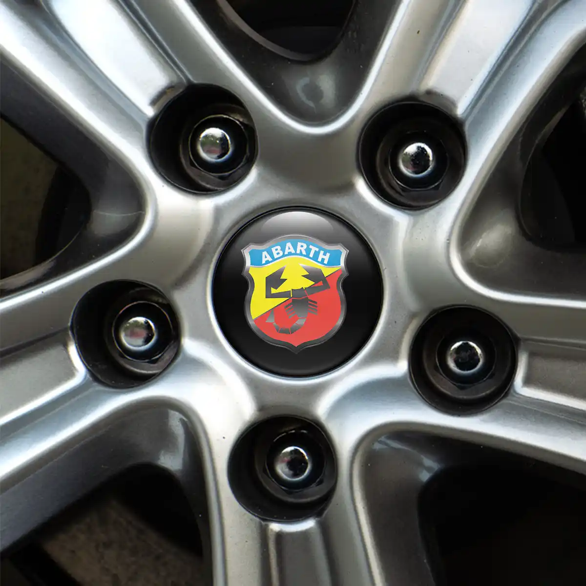 Abarth Badge Emblems Center Cap High Quality