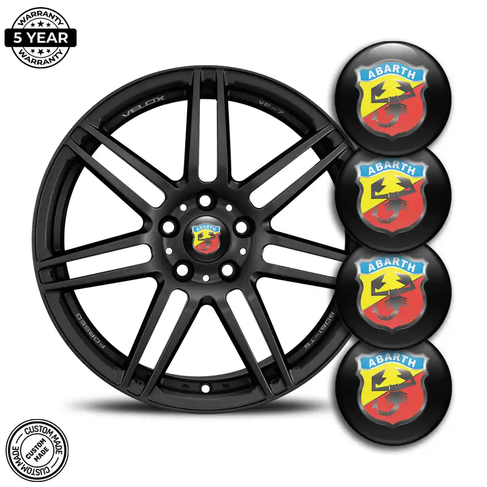 Abarth Badge Emblems Center Cap High Quality