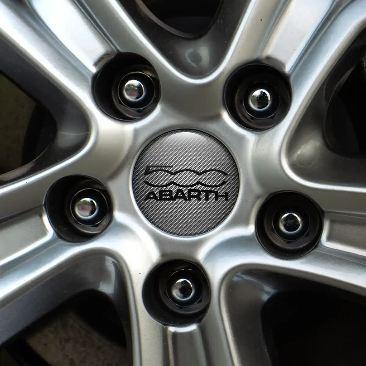 Abarth Badge Emblems Center Cap Stylish Design