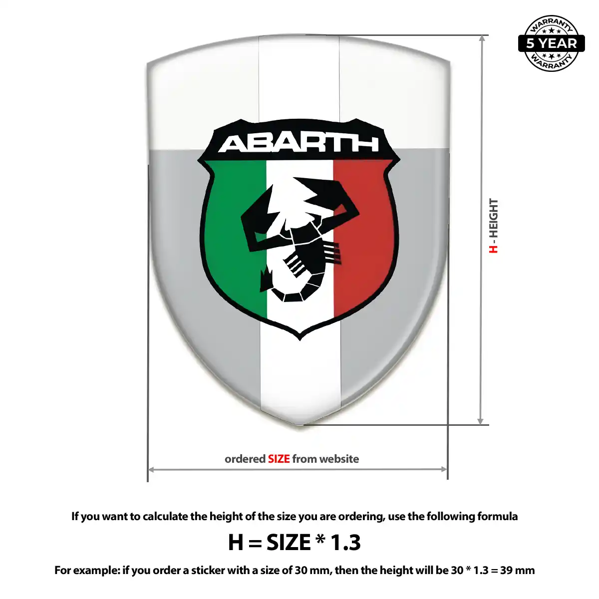 Abarth Badge Premium Dome