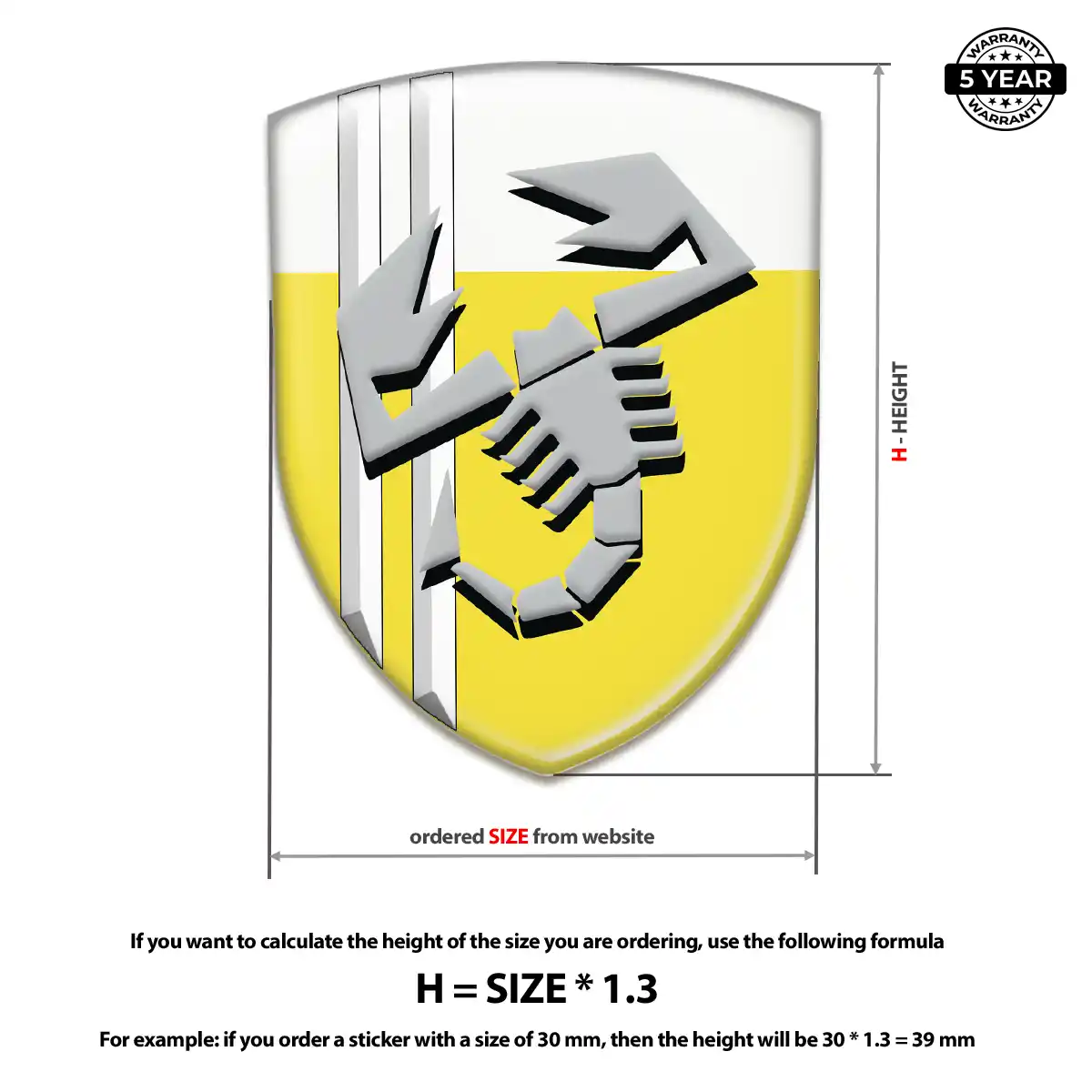 Abarth Badge Prime Quality