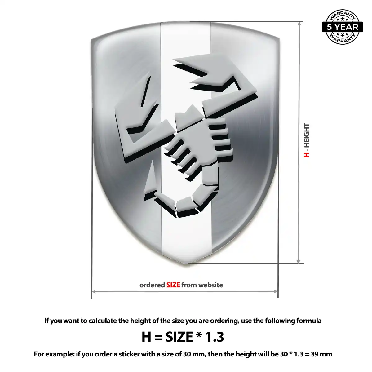 Abarth Badge Resin Elite