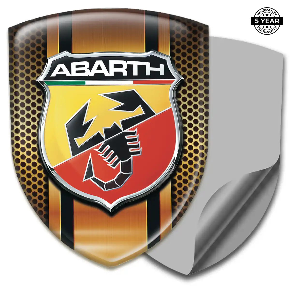 Abarth Car Badge Sticker Deluxe Edition