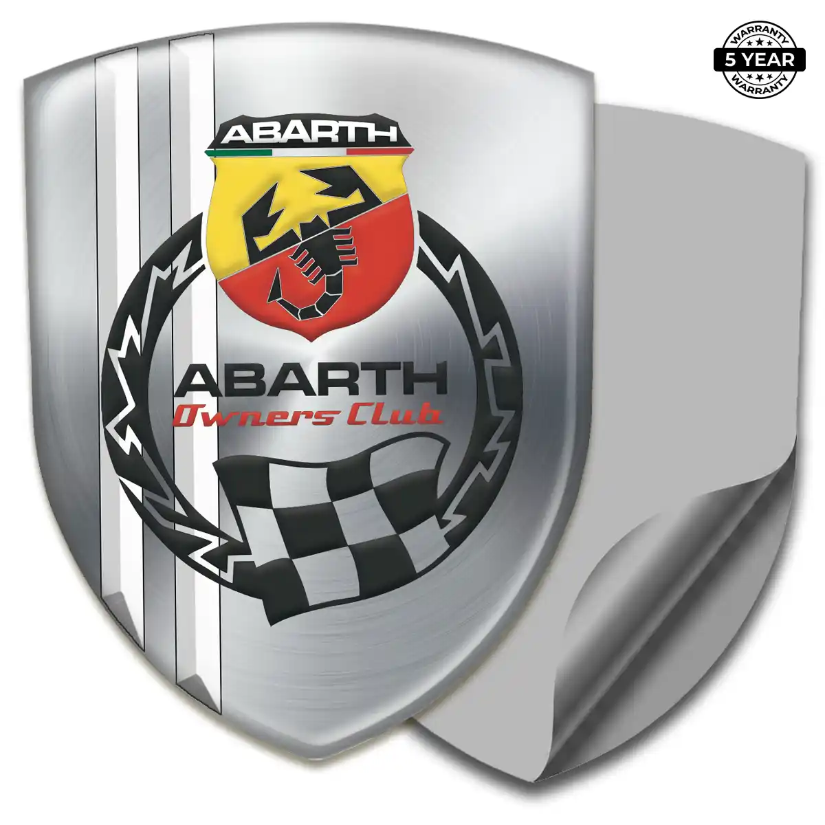 Abarth Car Badge Sticker Interior Luxe