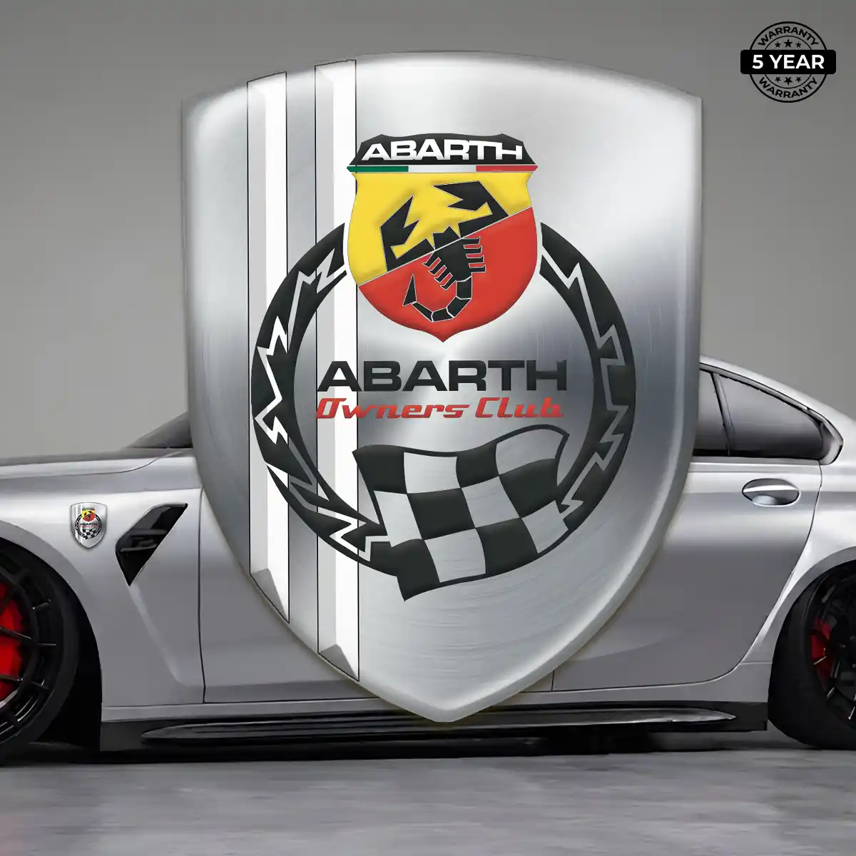 Abarth Car Badge Sticker Interior Luxe