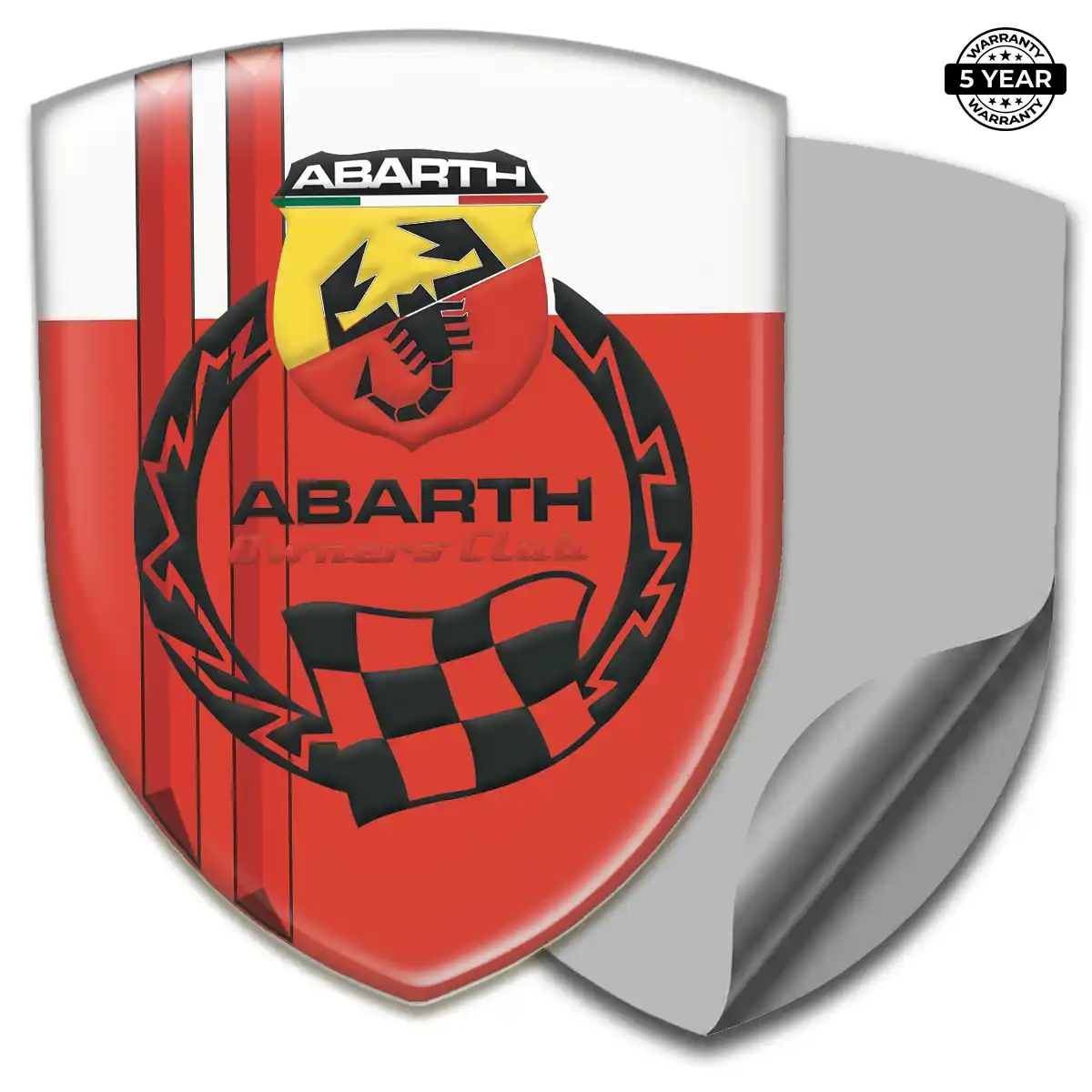 Abarth Car Badge Sticker Prestige Line