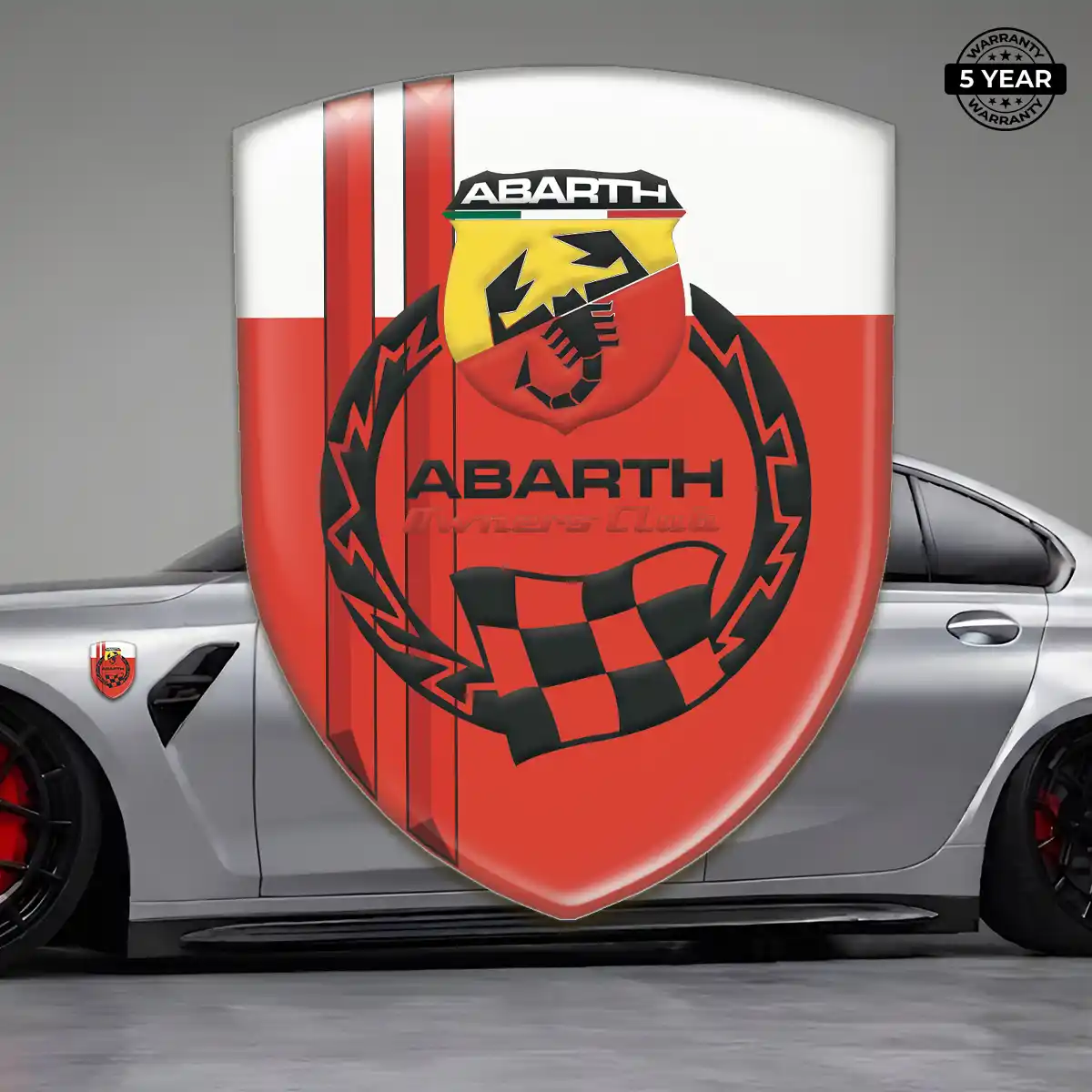 Abarth Car Badge Sticker Prestige Line