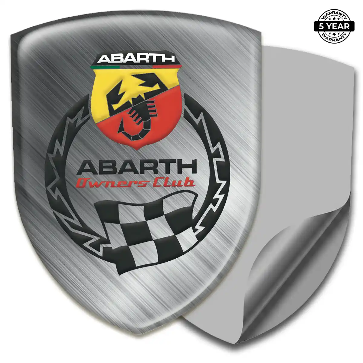 Abarth Car Badge Sticker Refined Design