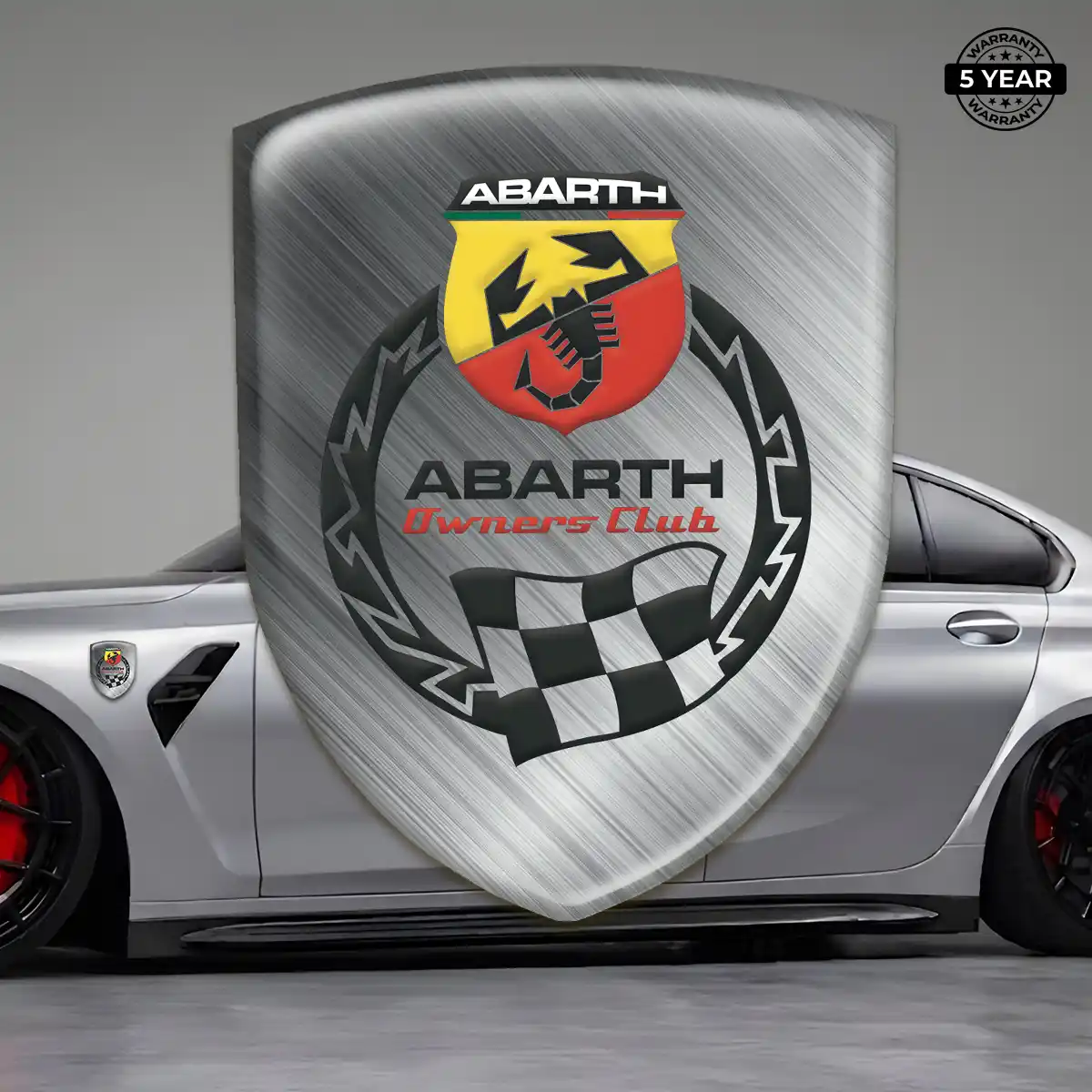 Abarth Car Badge Sticker Refined Design