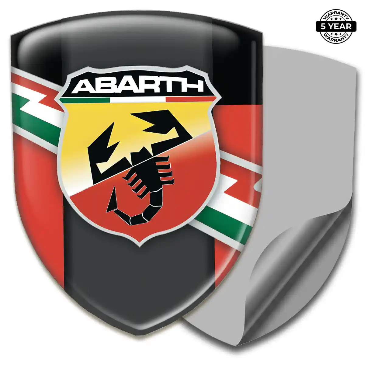 Abarth Car Badge Sticker Resin Elite