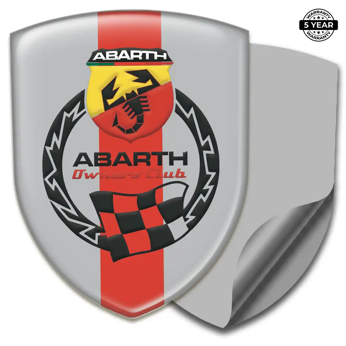 Abarth Car Badge Sticker Resin Luxe