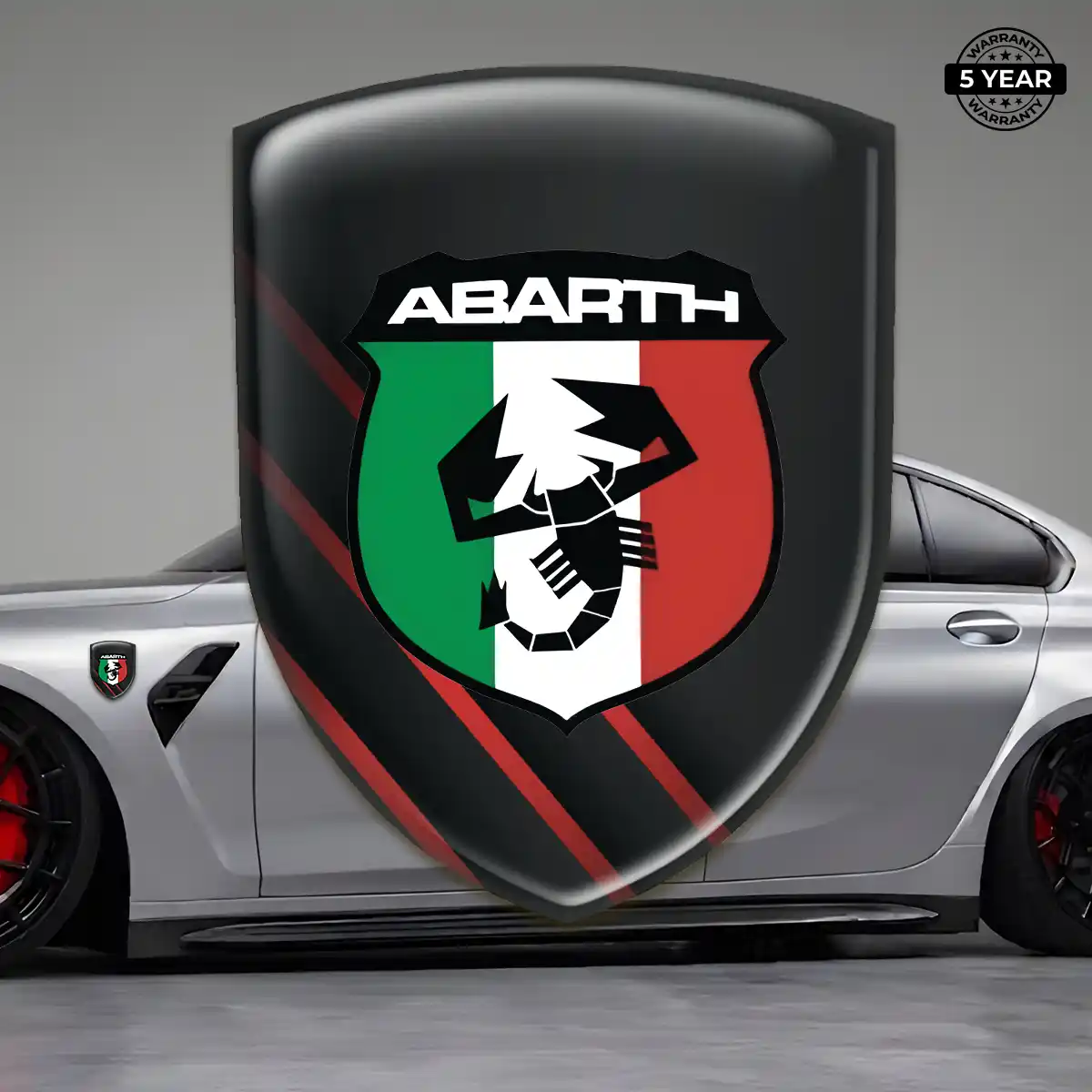 Abarth Car Emblem Decal Cabin Style
