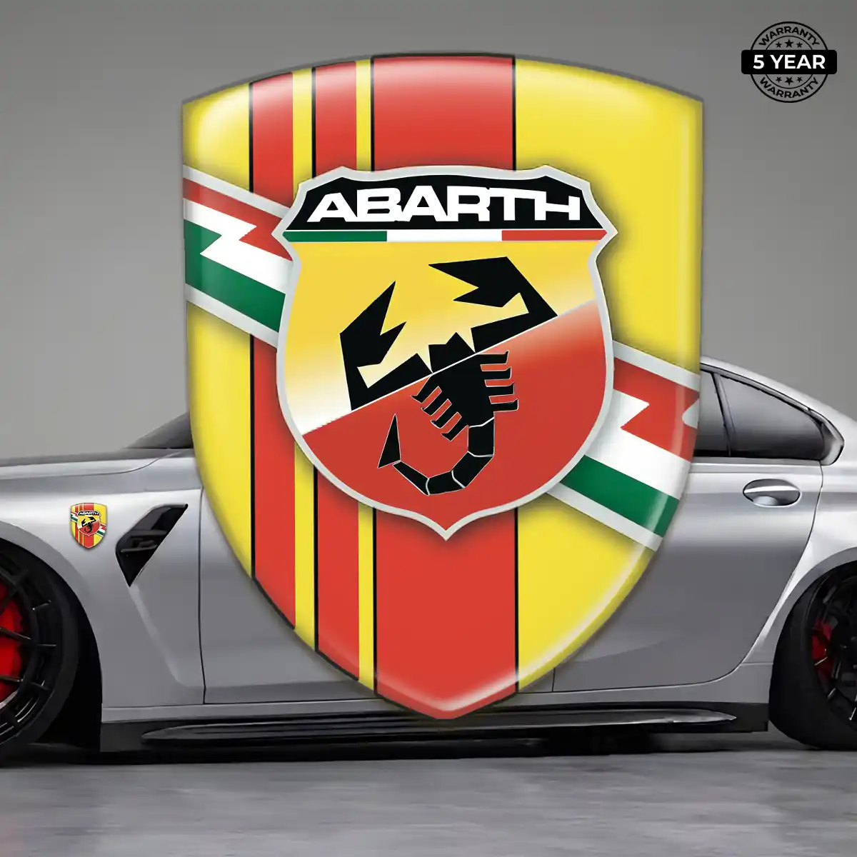 Abarth Car Emblem Decal Interior Elegance
