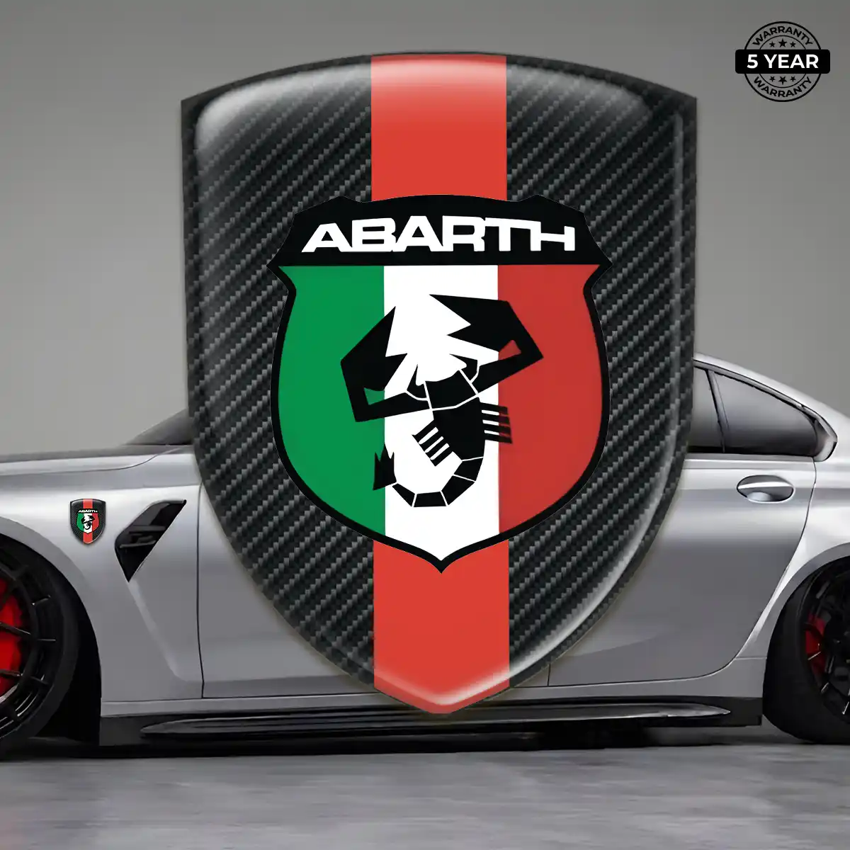 Abarth Car Emblem Decal Interior Luxe