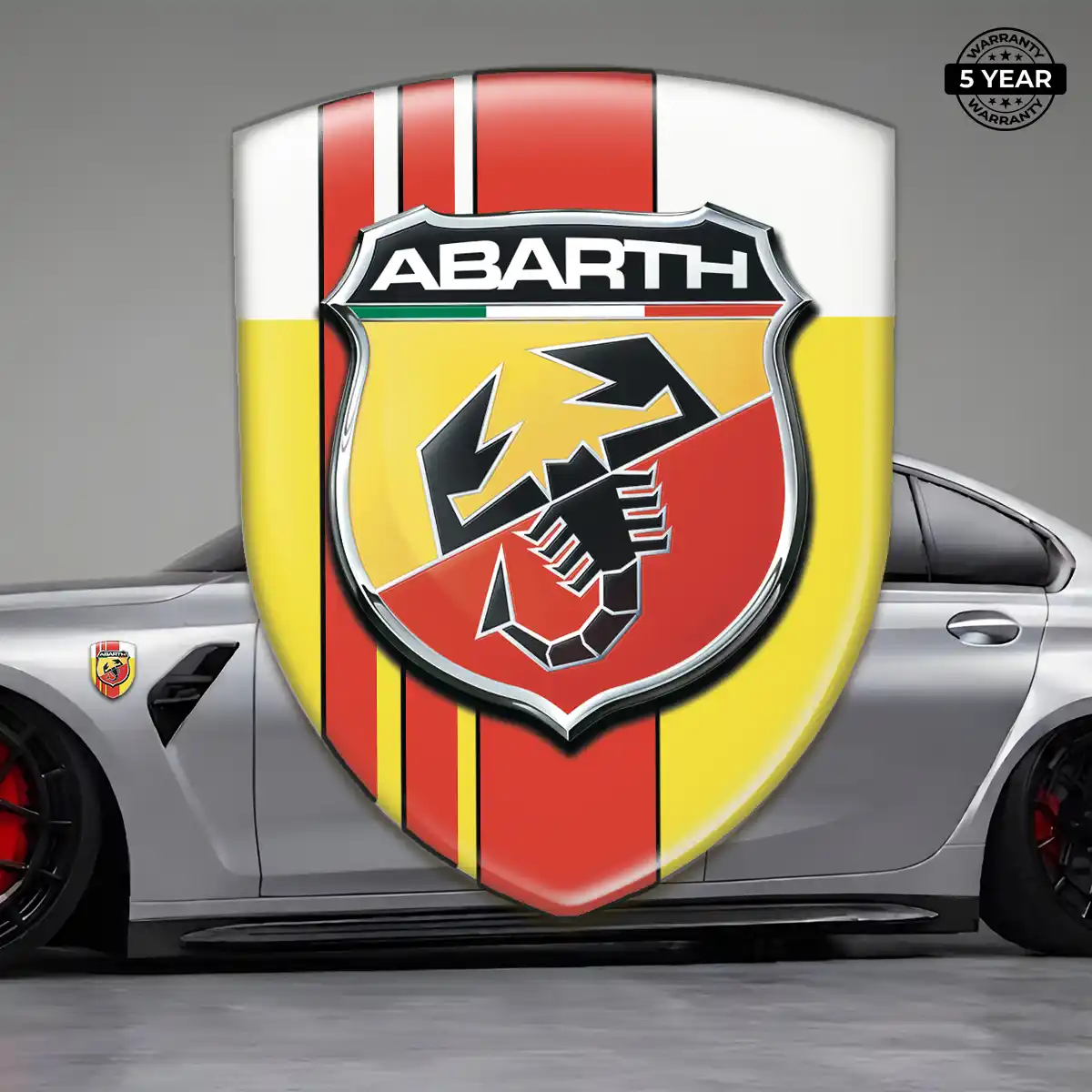 Abarth Car Emblem Decal Premium Dome
