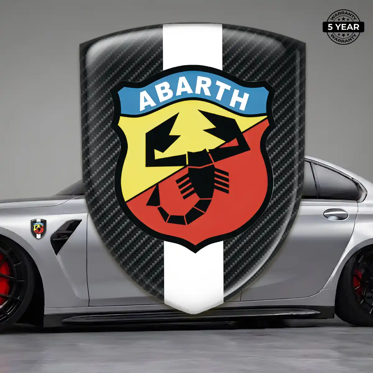 Abarth Car Emblem Decal Resin Elite