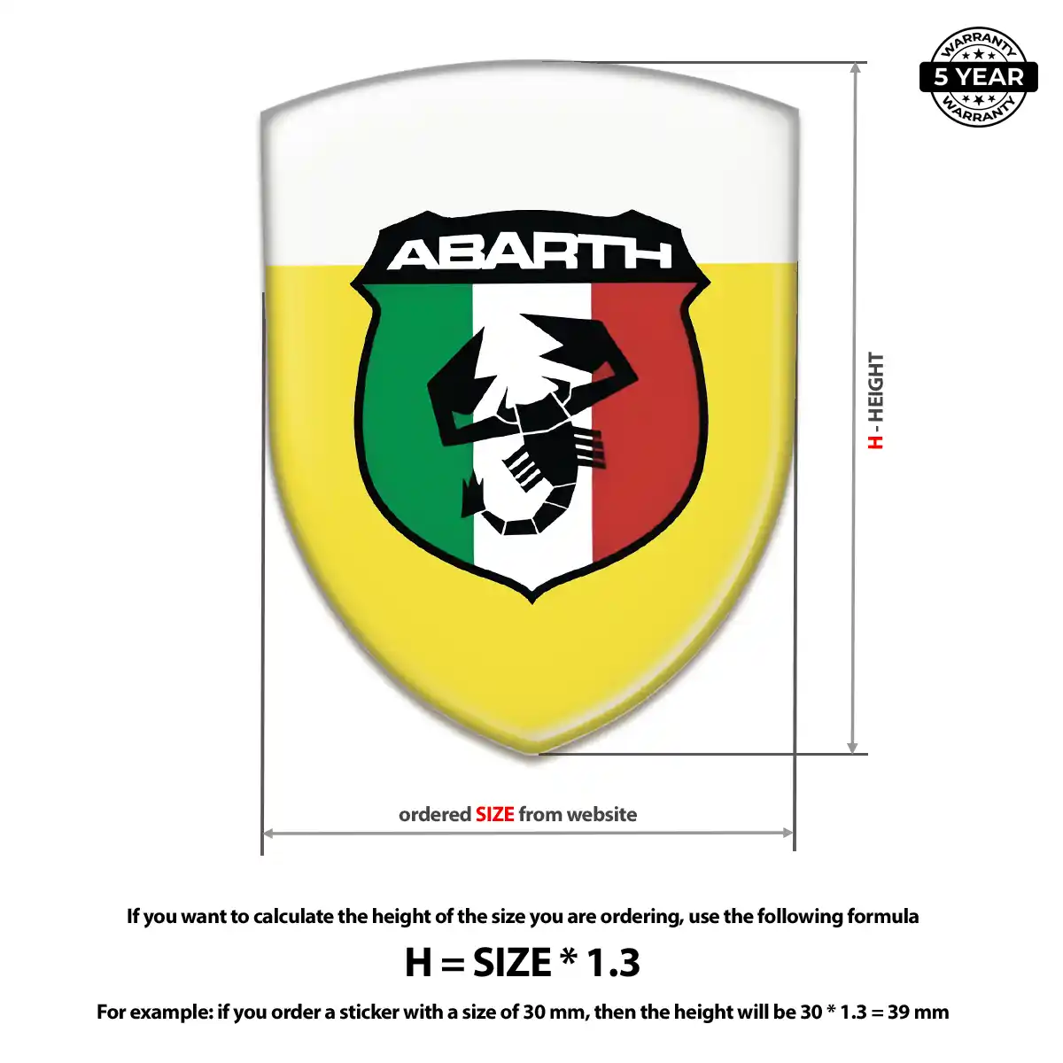 Abarth Car Emblem Decal Sleek Style