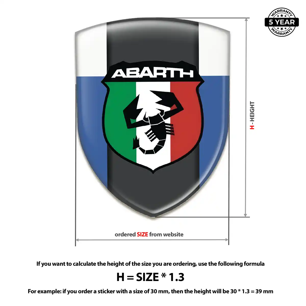 Abarth Car Emblem Decal Street Tuning