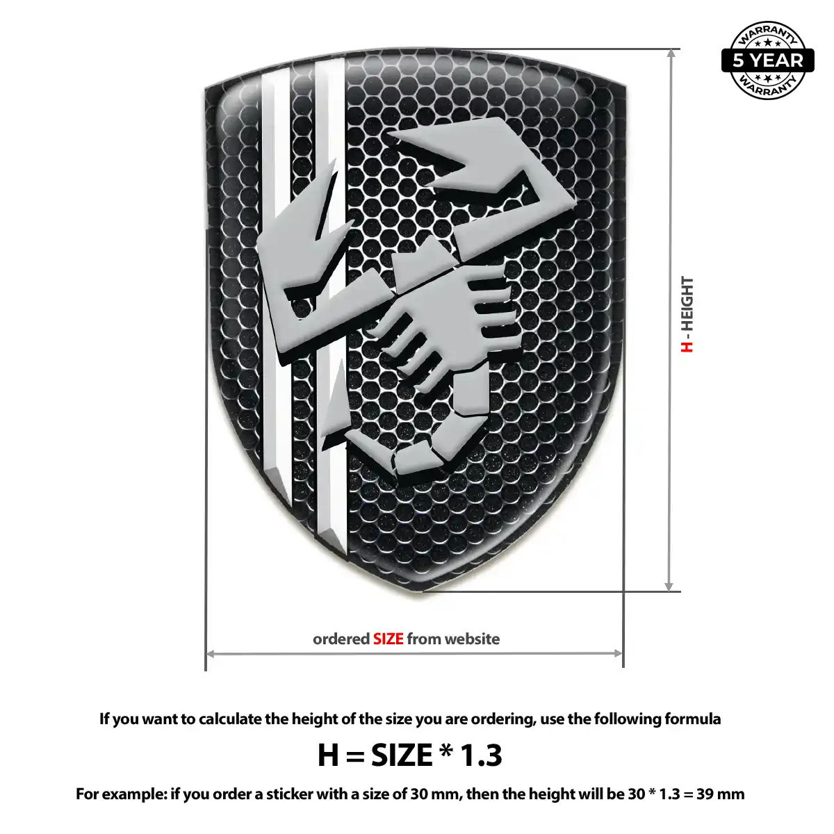 Abarth Car Emblem Overlay Cabin Style