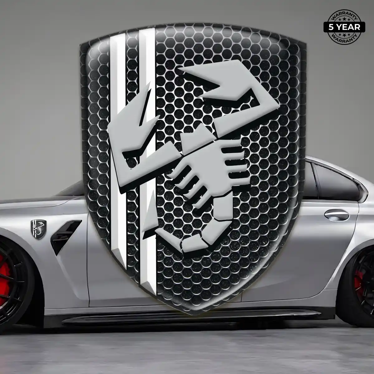 Abarth Car Emblem Overlay Cabin Style